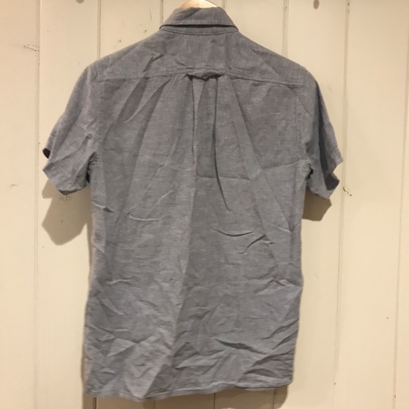 Anian Blue Short Sleeve Chambray Shirt - Picture 5 of 5
